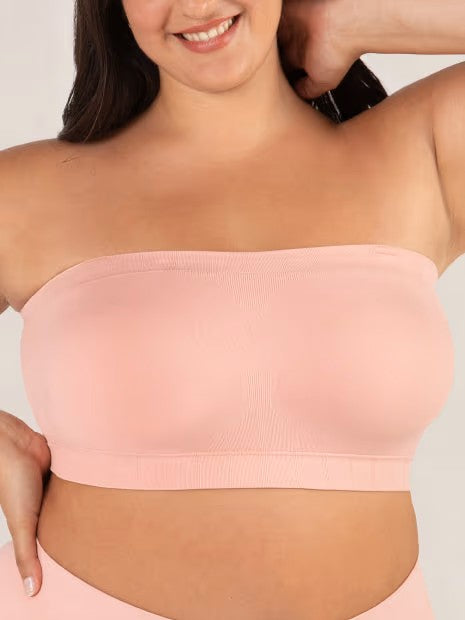 ⛱️Last Day Special Price $21.99!!🤩🔥Convertible Strapless Bandeau Bra with Wireless Comfort, Anti-Slip Grip & Removable Straps