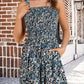 ⏰Hot Sale 50% Off💃Women's Summer Square Neck Sleeveless Loose Casual Short Smocked Romper💕