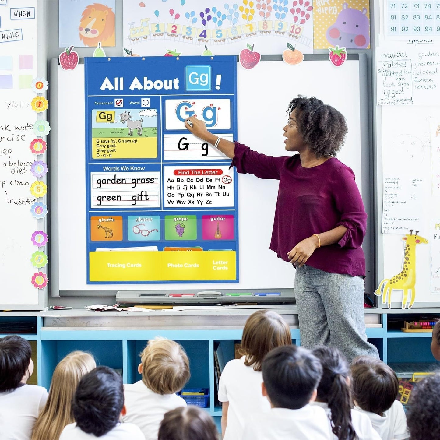 🔥 SALE 50% OFF 📚Alphabet Learning Pocket Chart