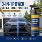 🎉56K+ Sold 🚗 Efficient Car Coating Spray, 3-in-1 Clean Coat Protect, Hydrophobic High Gloss Auto Paint Care