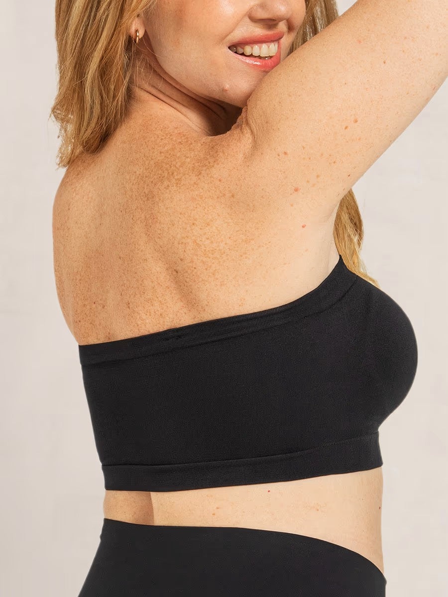 ⛱️Last Day Special Price $21.99!!🤩🔥Convertible Strapless Bandeau Bra with Wireless Comfort, Anti-Slip Grip & Removable Straps