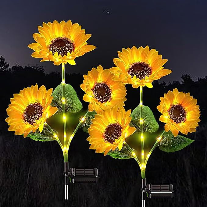 🌻 Sunflower Solar Lights – Glowing Decor for Garden ✨🌿【Hurry Up】