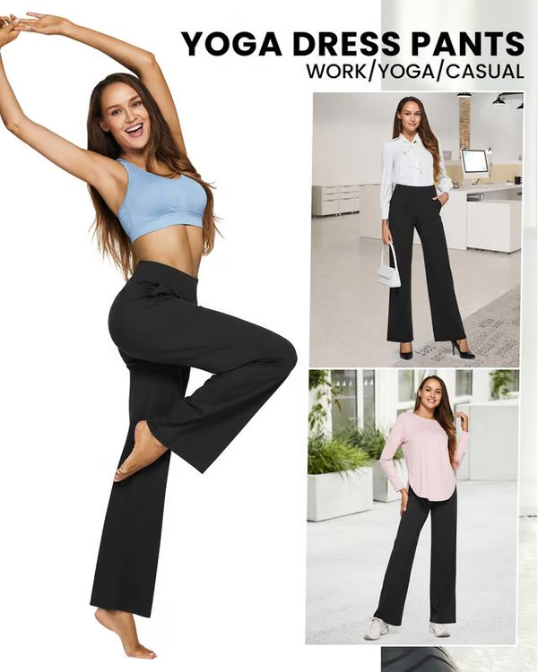 🔥Hot Sale 50% Off🔥Women's High Waist Stretch Casual Yoga Wide Leg Pants