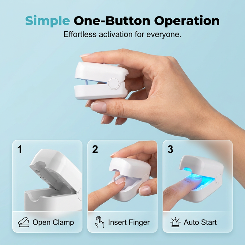 🏠💎 50% OFF! Stop waiting for your nail polish to dry only to smear it all over your keyboard anyway! This portable blue-light wonder cures, strengthens, and makes your nails shine as if you just came from the salon.