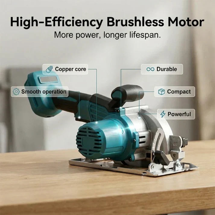 ⚡ LIMITED-TIME 50% OFF! ✨ High-Speed Cordless Circular Saw – Brushless Motor, Dual Battery, Precision Cuts 🔋