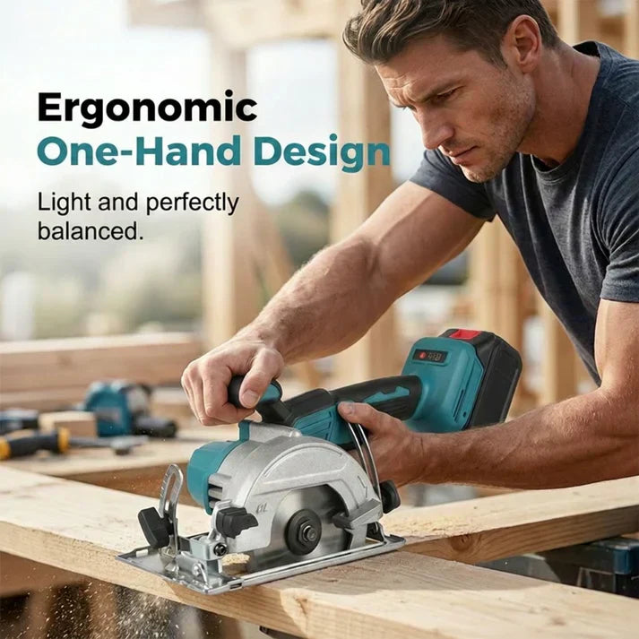 ⚡ LIMITED-TIME 50% OFF! ✨ High-Speed Cordless Circular Saw – Brushless Motor, Dual Battery, Precision Cuts 🔋