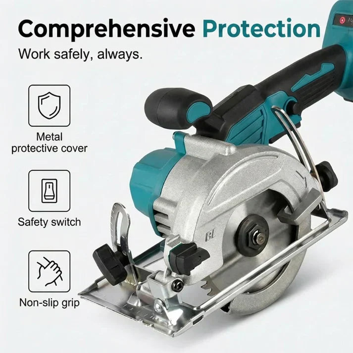 ⚡ LIMITED-TIME 50% OFF! ✨ High-Speed Cordless Circular Saw – Brushless Motor, Dual Battery, Precision Cuts 🔋