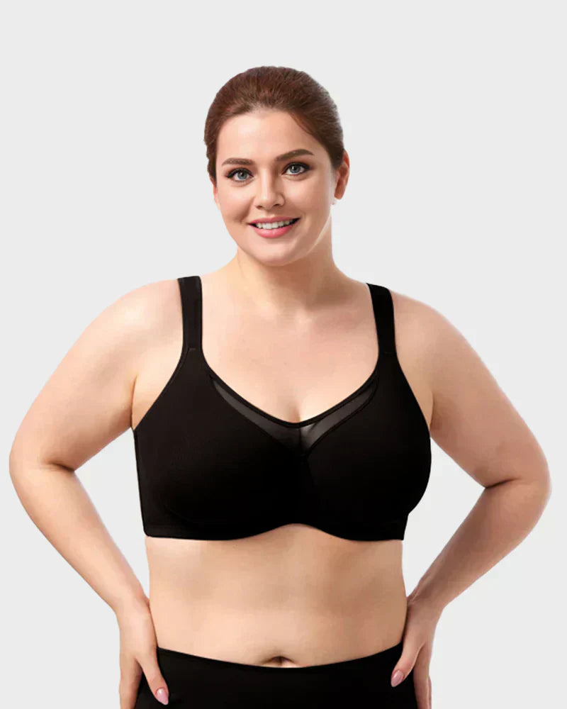 🏆 Last Day Special Price $16.99! 💐Women's Elegant Sheer Full Coverage Plus Size Bra