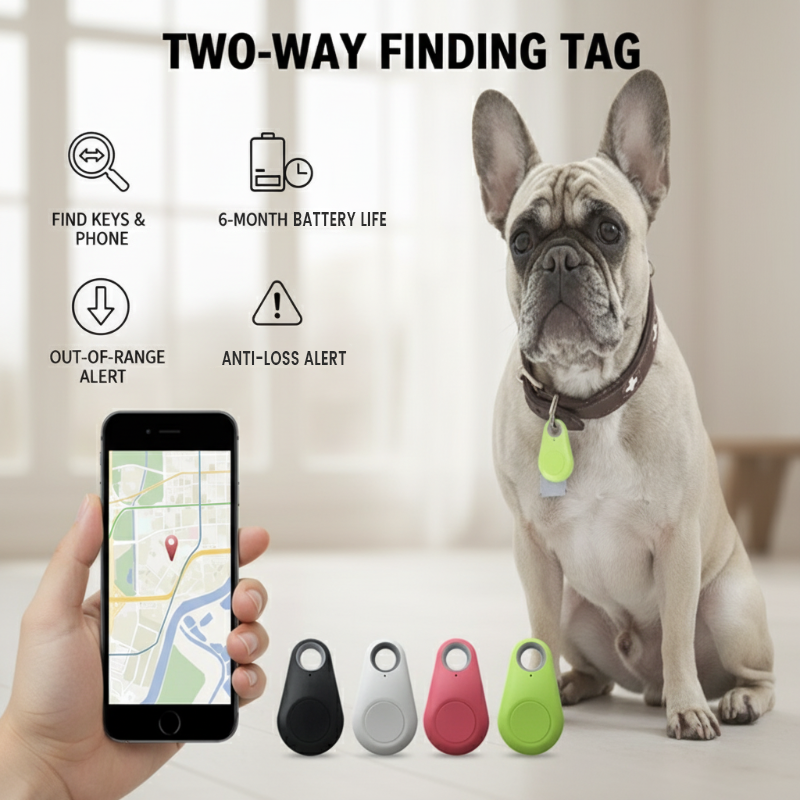 Two-Way Location Tracking Alarm Pet Tracker（People, objects, and pets can use it）