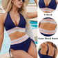 ⏳Last Day Promotion 50% OFF⛱️2026 High Waisted Tummy Control Color Block Bikini Sets