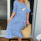 🎁2025 Big Sale 49% OFF🎁Round Neck Polka Dot Print Midi Dress