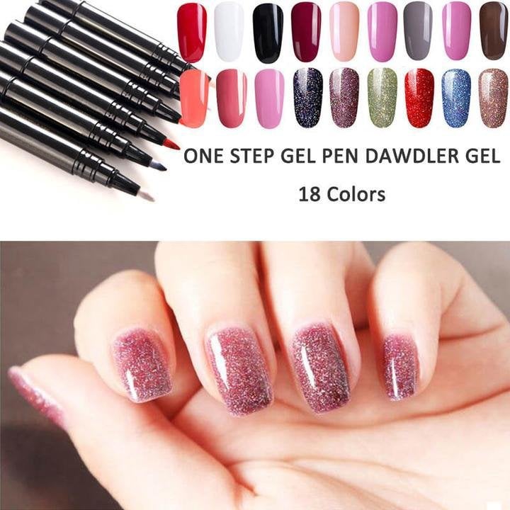 💅 Limited Time Buy 1 Get 1 Free - $19.99! ✨One Step Nail Gel Pen🎨Free handheld mini UV nail lamp💡