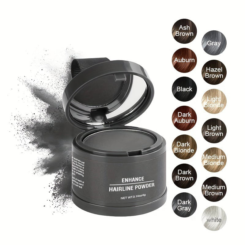 🎉53K+ Sold 💇 Hairline Powder Fit All Hair Color, Waterproof Root Touch Up Concealer For Grey & Sparse Hair