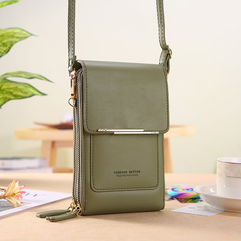 🏆Last Day Promotion 50% OFF!!👜📱 Simple and elegant women's touchscreen crossbody phone wallet