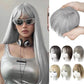 🌸Natural Hair Toppers with Bangs for Women