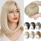 🌸Natural Hair Toppers with Bangs for Women