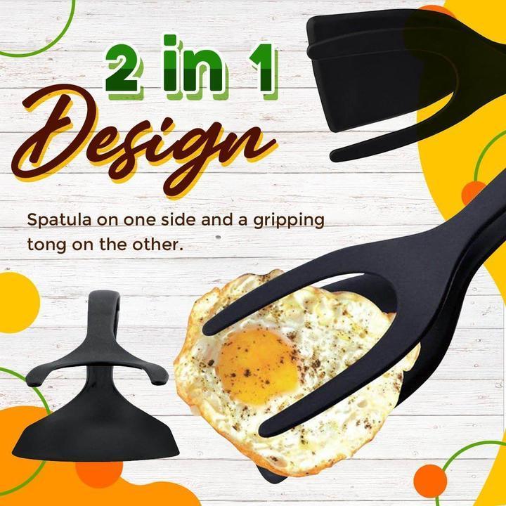 📢📢50% OFF !! ⏰2 In 1 Grip Flip Tongs