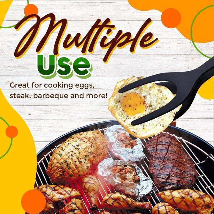 📢📢50% OFF !! ⏰2 In 1 Grip Flip Tongs