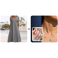 V-Neck Short Sleeve Dress – Flowy Fit, Timeless Charm
