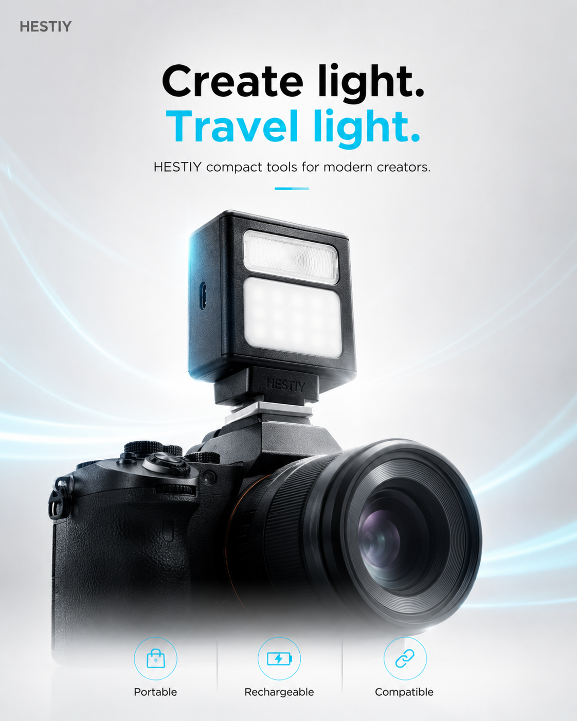 🔥50% OFF!!🔥Pocket-Sized Rechargeable Camera Flash ✈️  Free Shipping