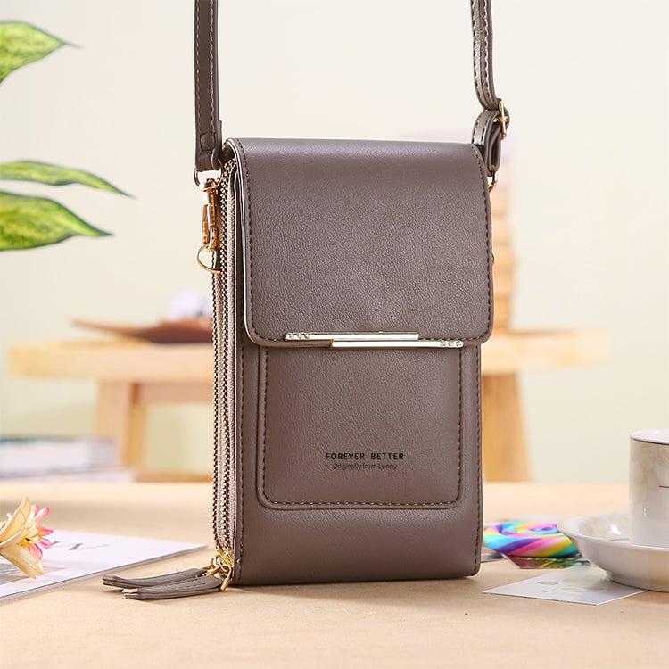 🏆Last Day Promotion 50% OFF!!👜📱 Simple and elegant women's touchscreen crossbody phone wallet