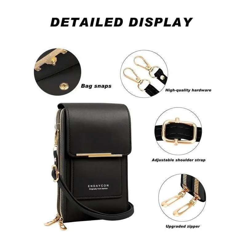 🏆Last Day Promotion 50% OFF!!👜📱 Simple and elegant women's touchscreen crossbody phone wallet