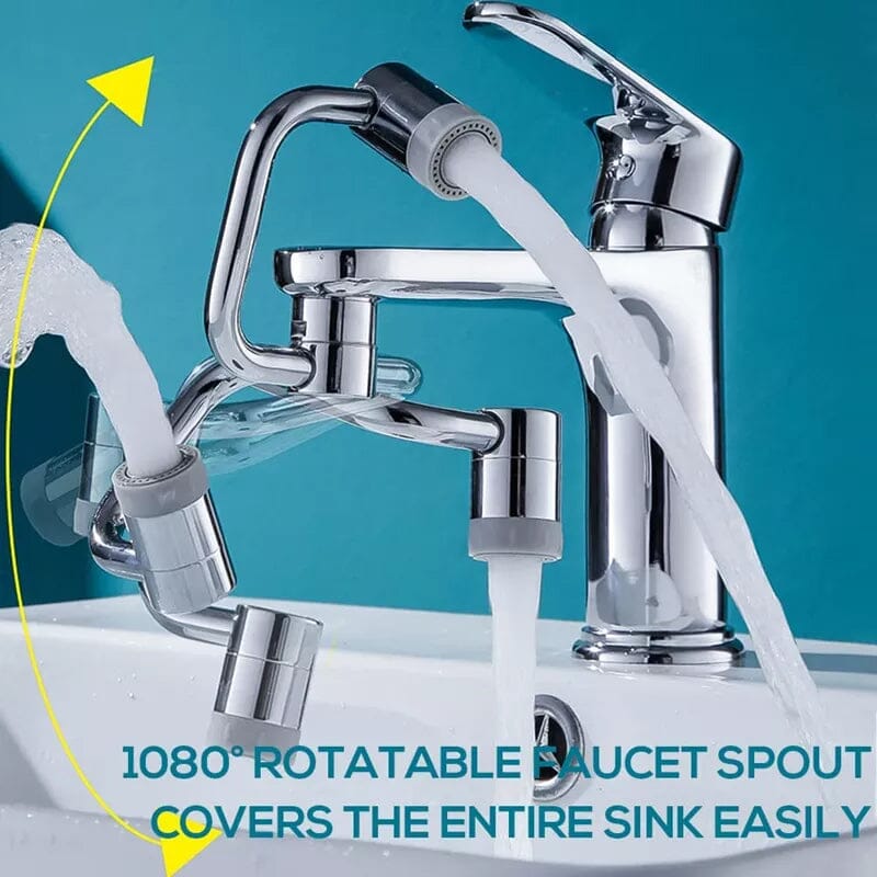 🚰 Upgrade Your Washing Routine - ✨ TTZZ 1080° Rotatable Faucet Aerator Extension - For Effortless, All-Angle Control!