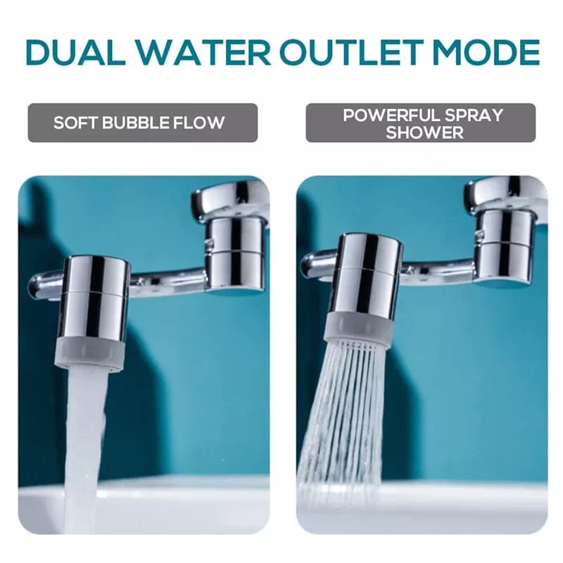 🚰 Upgrade Your Washing Routine - ✨ TTZZ 1080° Rotatable Faucet Aerator Extension - For Effortless, All-Angle Control!