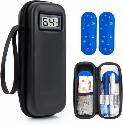 🔥Refrigerant travel kit for insulin with temperature display Temperature monitoring in real time
