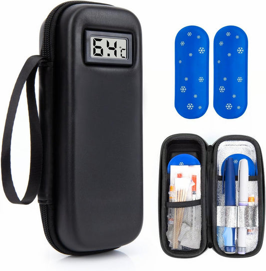🔥Refrigerant travel kit for insulin with temperature display Temperature monitoring in real time