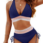 ⏳Last Day Promotion 50% OFF⛱️2026 High Waisted Tummy Control Color Block Bikini Sets