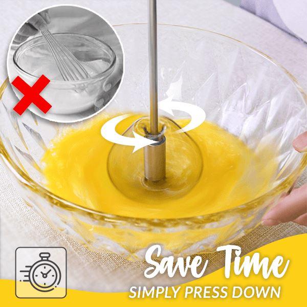 🌟🌟(HOT SALE ) Stainless Steel Semi-Automatic Whisk