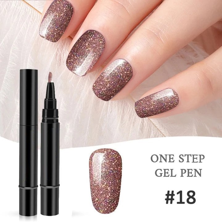 💅 Limited Time Buy 1 Get 1 Free - $19.99! ✨One Step Nail Gel Pen🎨Free handheld mini UV nail lamp💡