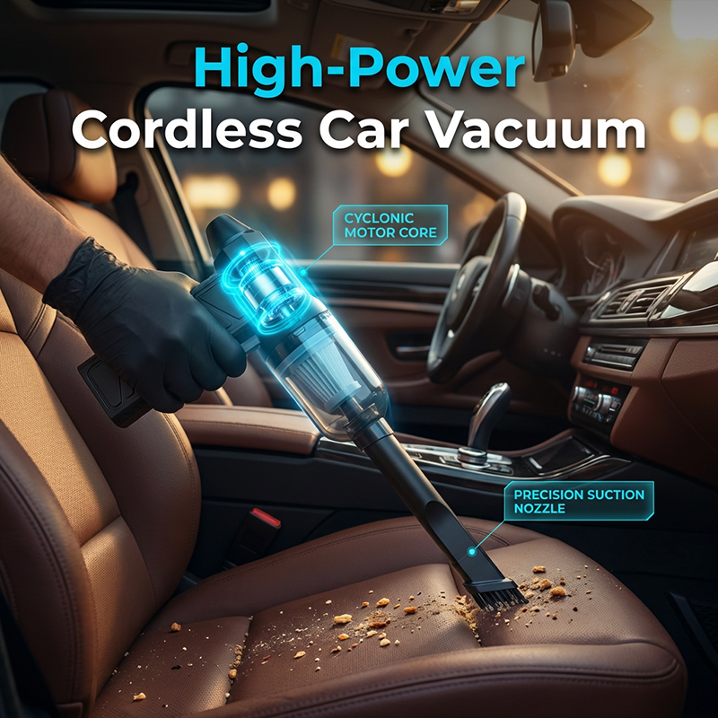 Portable High-Speed Turbo Fan Car Vacuum