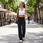 🥳2026 HOT SALE🥳💞50K+ SOLD!☕🧘‍♀️Women's High Waist Wide Leg Pants – Soft stretch fabric, gentle tummy control! Flattering fit for every shape. Easy pull-on, no tricky buttons. Your everyday essential🧵🦵