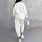 【DAY PERFECT】Round-Neck Long-Sleeved Top ＆ Pants 2-Piece Set | Wrinkle-Free & Breathable | 49% OFF Limited