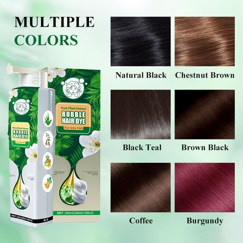🌱Pure Plant Extract Bubble Hair Dye For Gray Hair