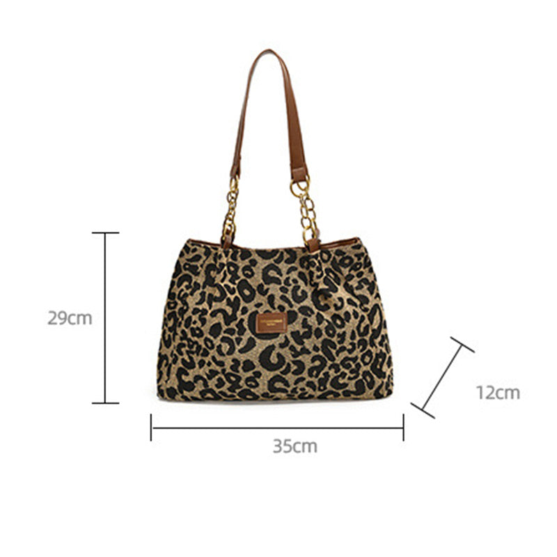 👜 LIMITED-TIME 50% OFF! ✨ Ladies Elegant Handbag – Large Capacity, Leopard Print, Versatile 🌟