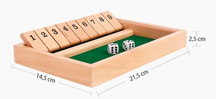 🔥Limited Time Promotion 49% OFF🔥FUN FAMILY GAMES - Shut The Box Board Game
