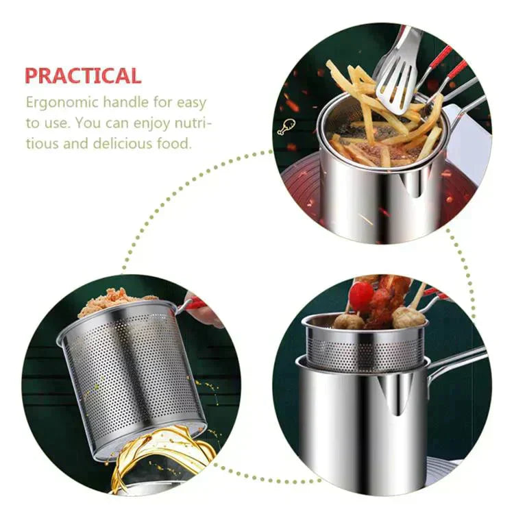 🎁Winter limited time half price💯304 Stainless Steel Multifuntional Fryer