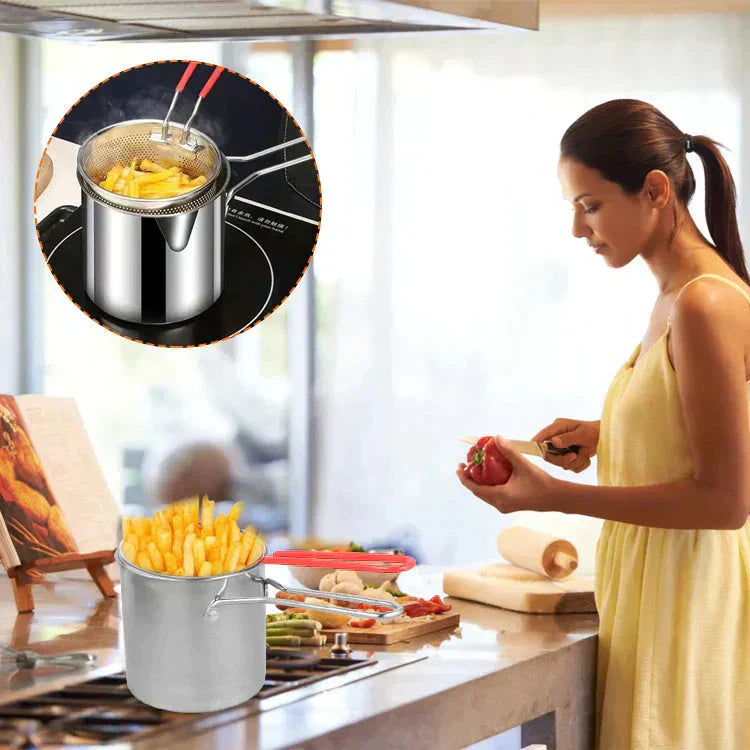 🎁Winter limited time half price💯304 Stainless Steel Multifuntional Fryer