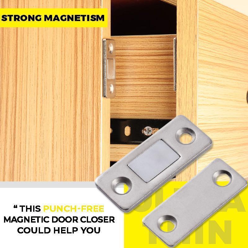 Non-perforated Magnetic Door Closer