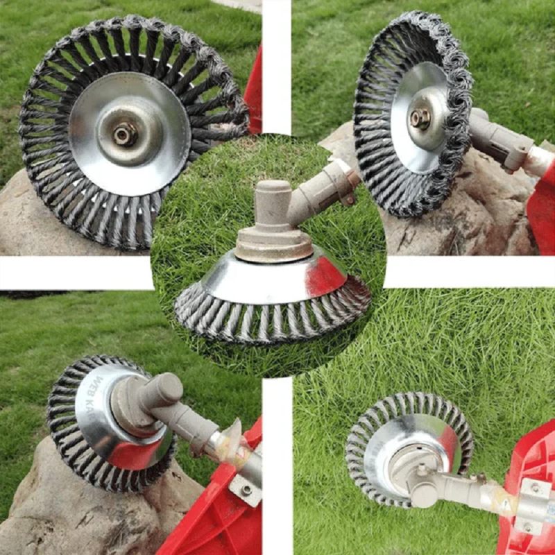 🌿 LIMITED-TIME 50% OFF! ✨ Hot Garden Weed Brush Lawn Mower – Steel Wire Blades, 360° Coverage, Break-Proof 🔥