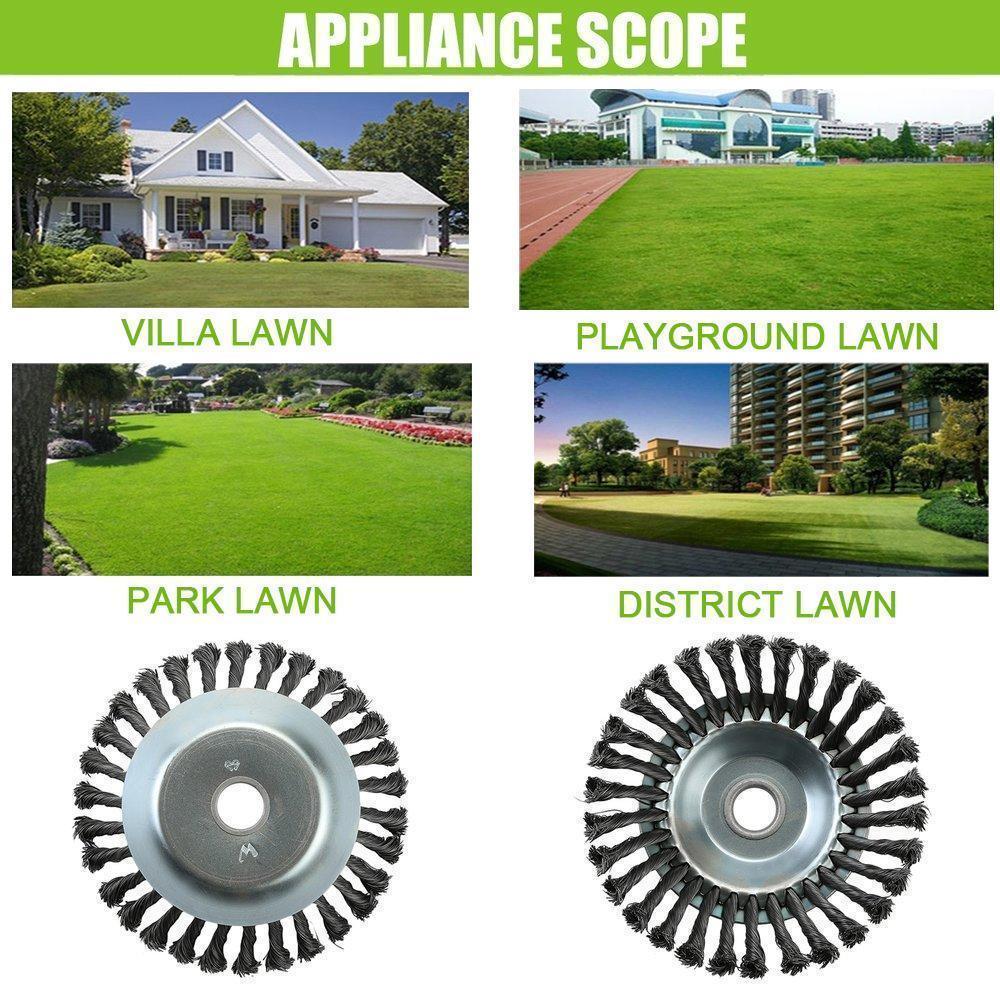 🌿 LIMITED-TIME 50% OFF! ✨ Hot Garden Weed Brush Lawn Mower – Steel Wire Blades, 360° Coverage, Break-Proof 🔥