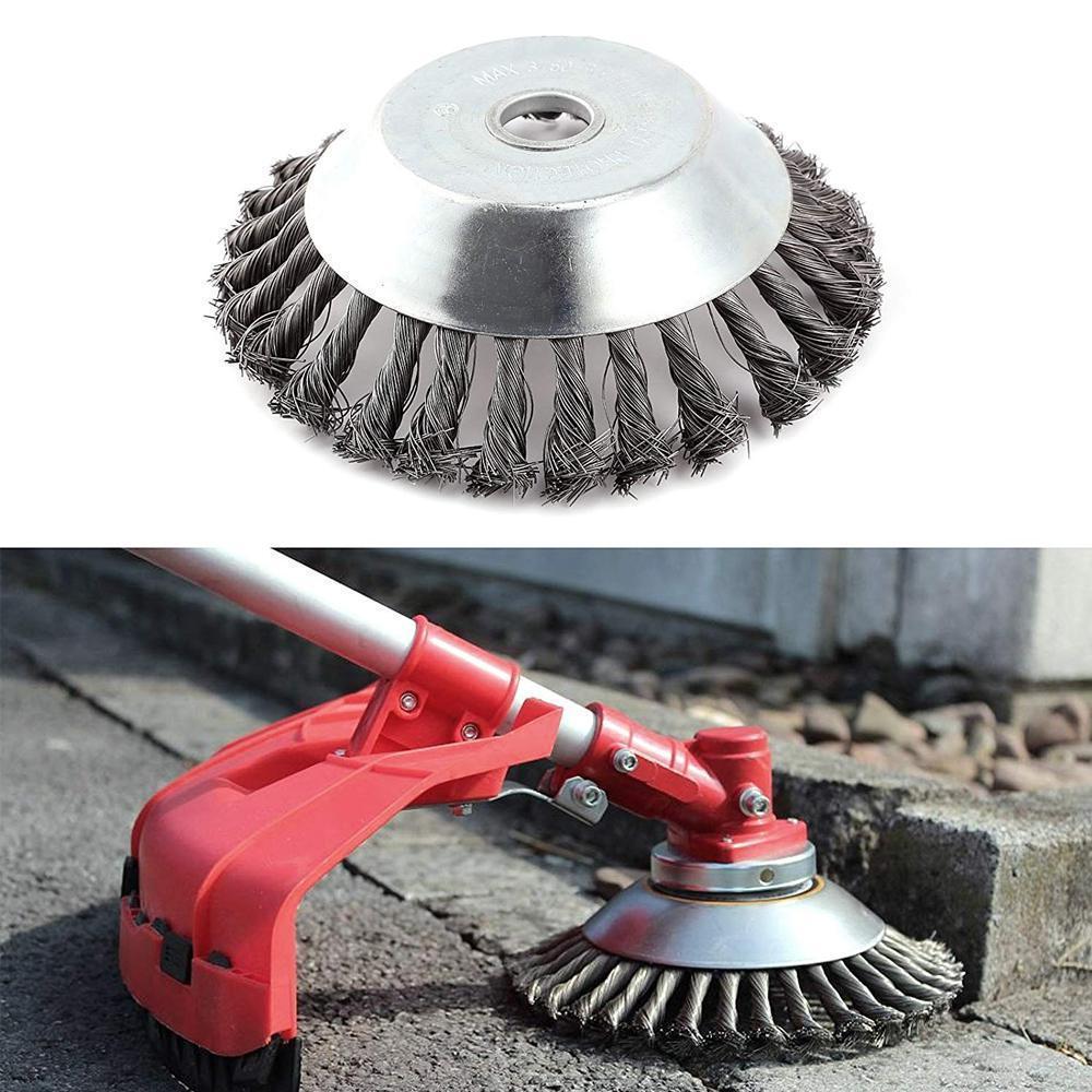 🌿 LIMITED-TIME 50% OFF! ✨ Hot Garden Weed Brush Lawn Mower – Steel Wire Blades, 360° Coverage, Break-Proof 🔥