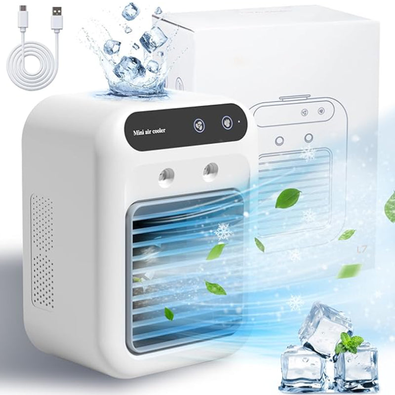 ❄️ Limited Time Half Price - Mini Portable Air Conditioner with Cooling and Humidifying Functions