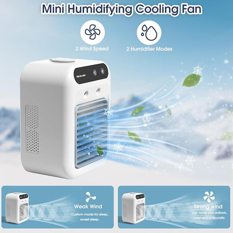 ❄️ Limited Time Half Price - Mini Portable Air Conditioner with Cooling and Humidifying Functions