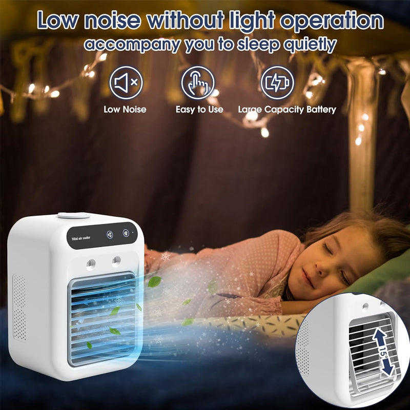 ❄️ Limited Time Half Price - Mini Portable Air Conditioner with Cooling and Humidifying Functions
