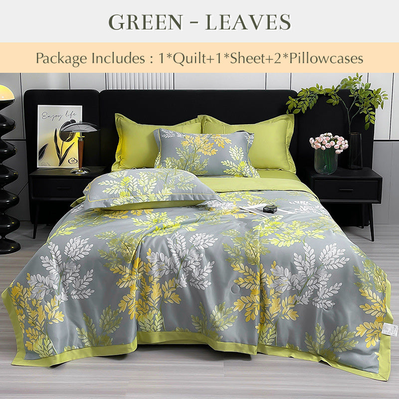 ❄️✨Breathable & Cooling Quilt 4-Piece Set✨