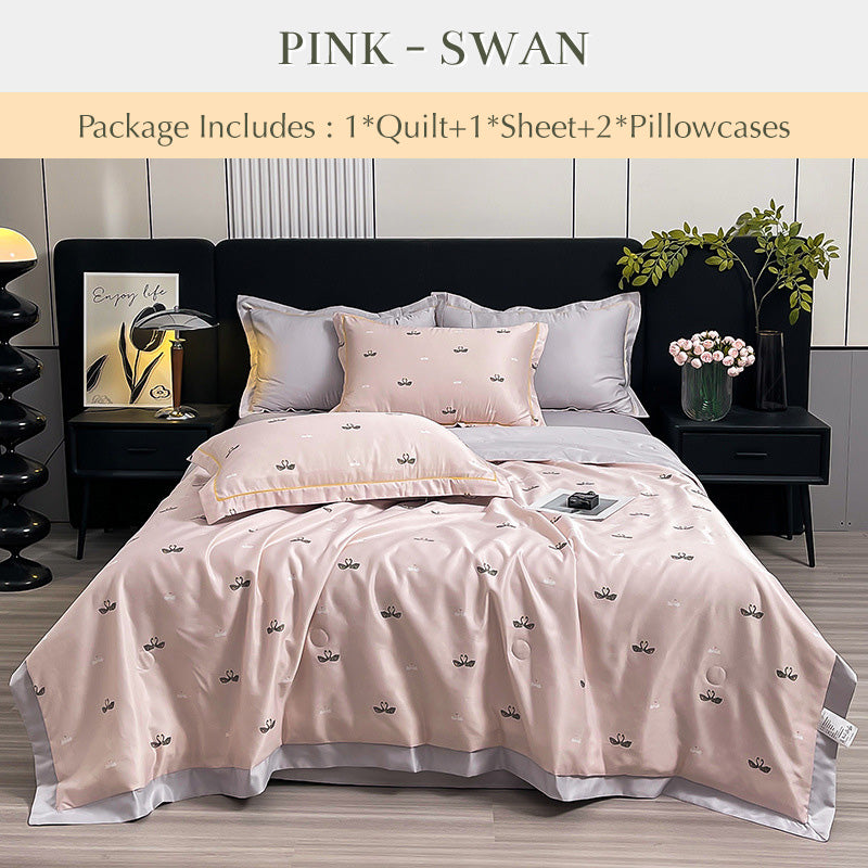 ❄️✨Breathable & Cooling Quilt 4-Piece Set✨